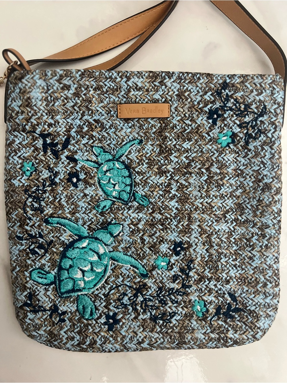 Vera Bradley Straw Crossbody NWT - Picture 9 of 9